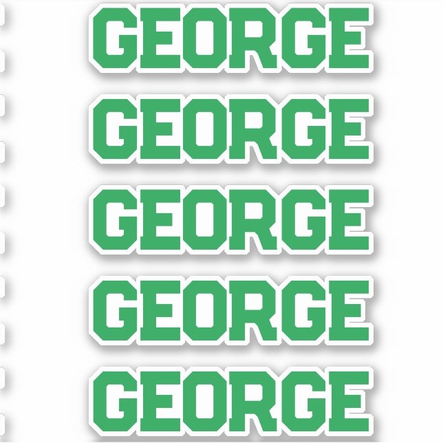 Custom Name Sticker (Front)