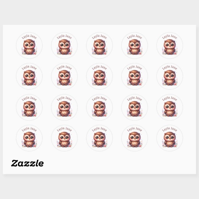 Custom Name Stickers (Sheet)
