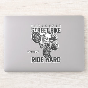 Custom name Street Bike Sticker