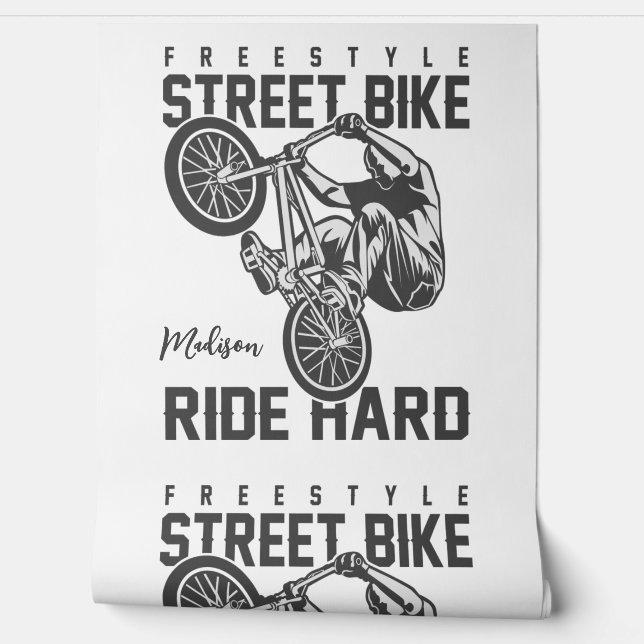 Custom name Street Bike Wallpaper (Unrolling)