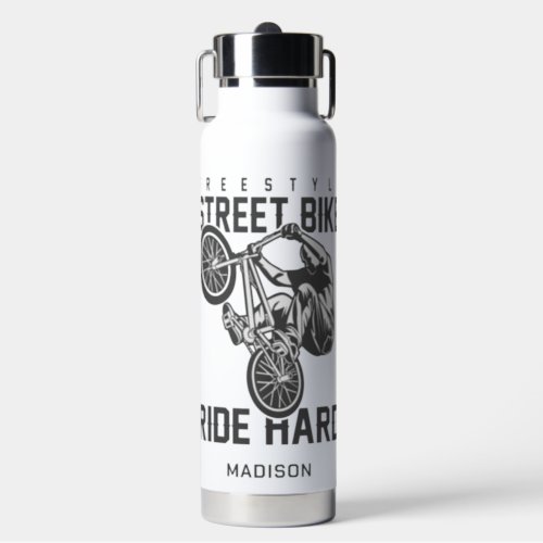 Custom name Street Bike Water Bottle