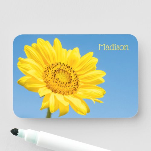 Custom name Sunflower Name Tag