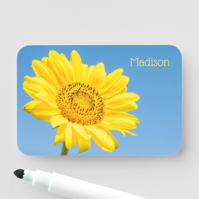 Custom name Sunflower Name Tag (In Situ)