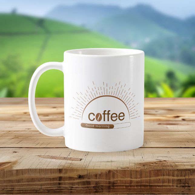 Custom Name Sunrise Design | Good Morning Coffee Mug (Creator Uploaded)