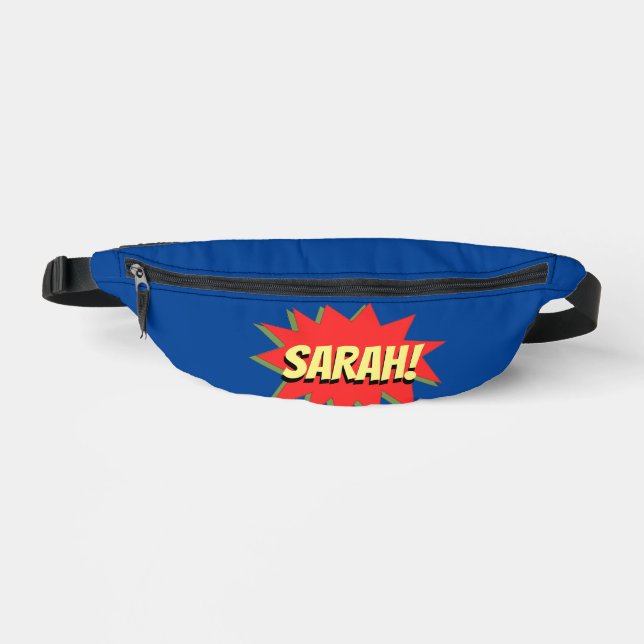 Custom Name Superhero Fanny Pack (Front)