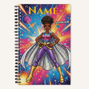 Custom Name Supernova Style Notebook