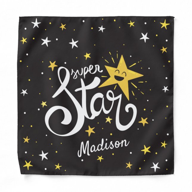Custom name Superstar Bandana (Front)