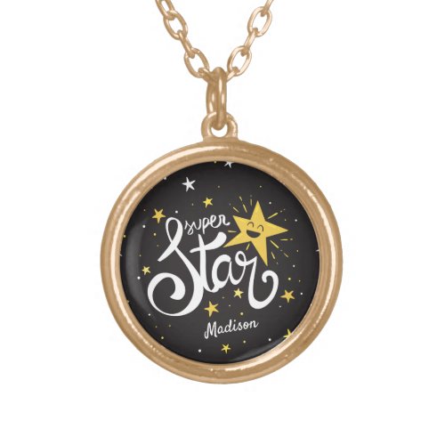 Custom name Superstar Gold Plated Necklace