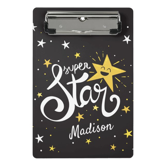 Custom name Superstar Mini Clipboard (Front)