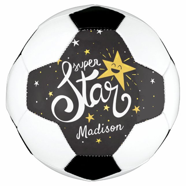 Custom name Superstar Soccer Ball (Front)