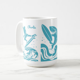 Custom Name Surfer mugs