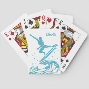 Custom Name Surfer playing cards