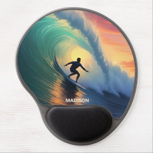 Custom Name Surfing Gel Mouse Pad