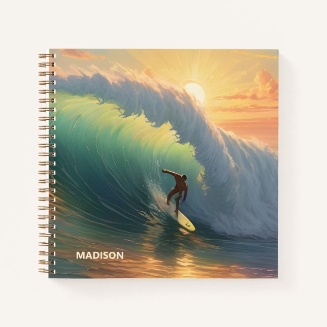 Custom Name Surfing Notebook (Front)