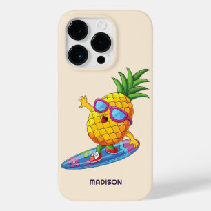Custom Name Surfing Pineapple Case-Mate iPhone 14 Pro Case