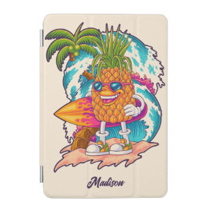 Custom Name Surfing Pineapple iPad Mini Cover