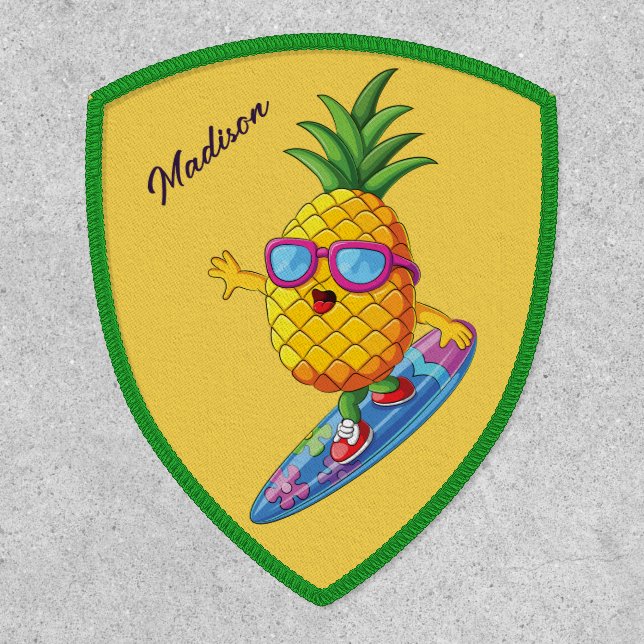 Custom Name Surfing Pineapple Patch (Front)