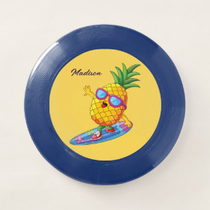 Custom Name Surfing Pineapple Wham-O Frisbee
