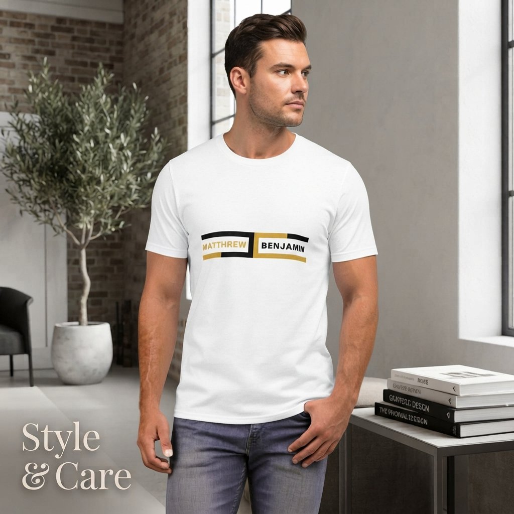 Custom Name T-Shirt with Elegant Formal Style