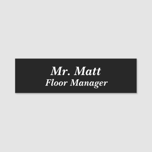 Custom Name Tag Badge for Business with Pin