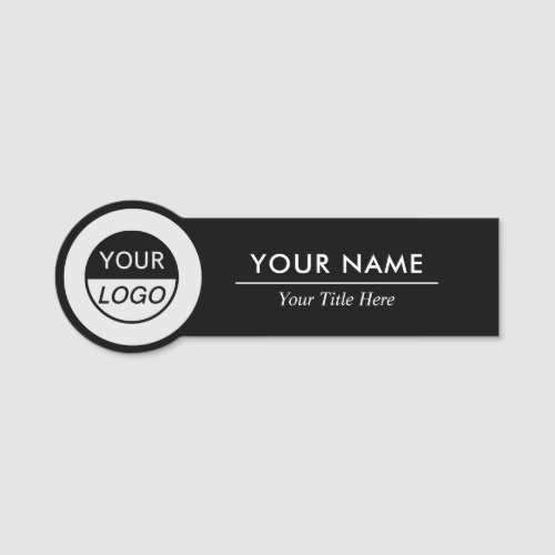 Custom Name Tag for Round Company Logo