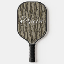 Custom Name Tag Oak Tree Bark Camo