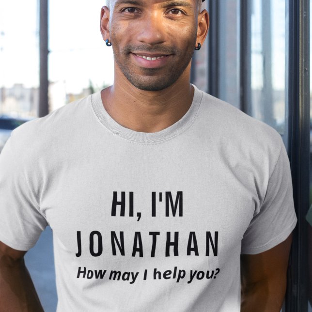 Custom Name Tag Tee for Staff and Event Teams (Creator Uploaded)