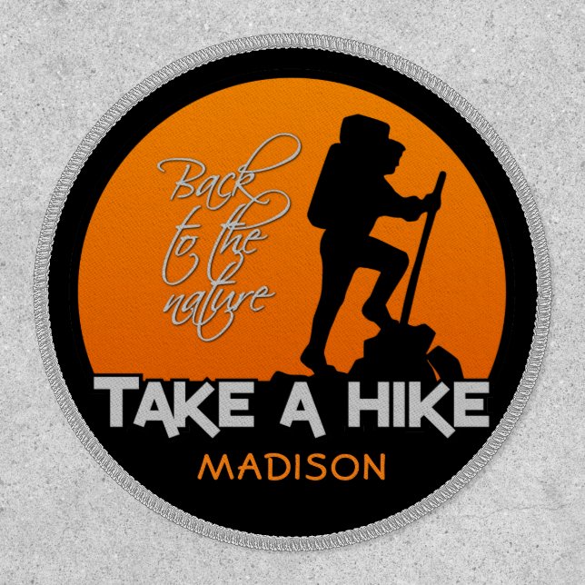 Custom Name "Take a Hike" Patch (Front)