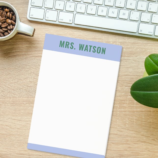 Custom Name Teacher Stationery Appreciation Gift Post-it Notes (Custom Name Teacher Stationery Appreciation Gift Post-it Notes)