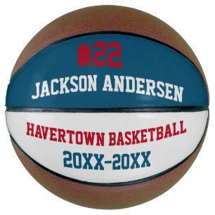 Custom Name Team and Number Basketball