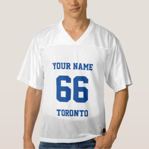 Custom name team number Simple classic Navy Blue Men's Football Jersey