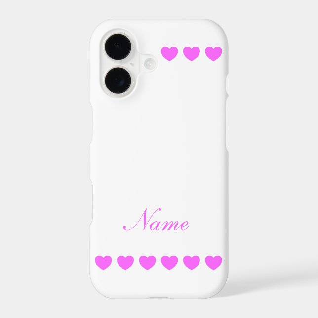 Custom Name Template Iphone Case (Back)