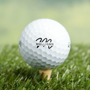 Custom Name Template Wedding Favor Golf Balls