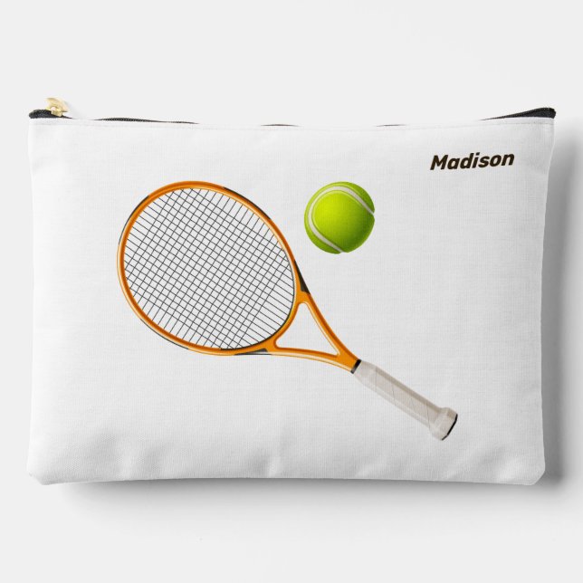 Custom Name Tennis Accessory Pouch (Front)