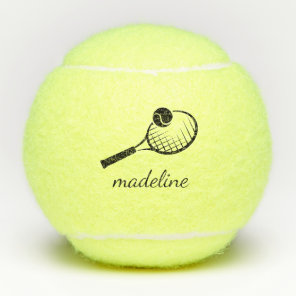Custom Name Tennis Balls