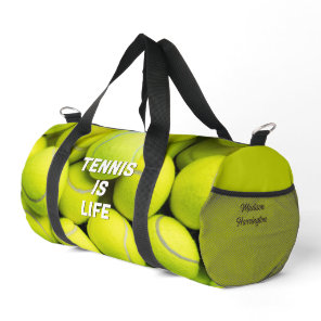 Custom Name Tennis Balls Duffle Bag