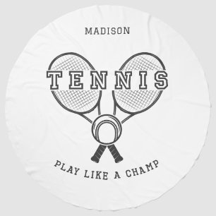 Custom Name Tennis Beach Towel