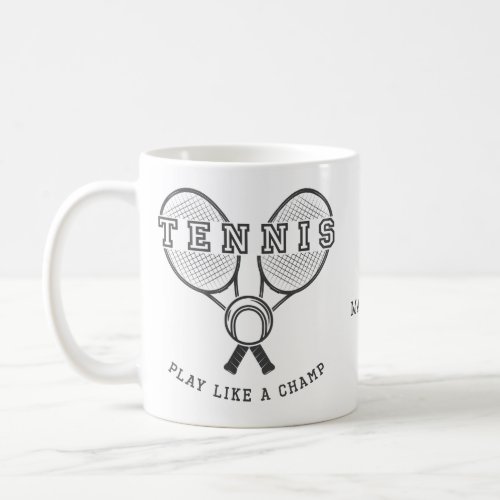 Custom name TENNIS mugs