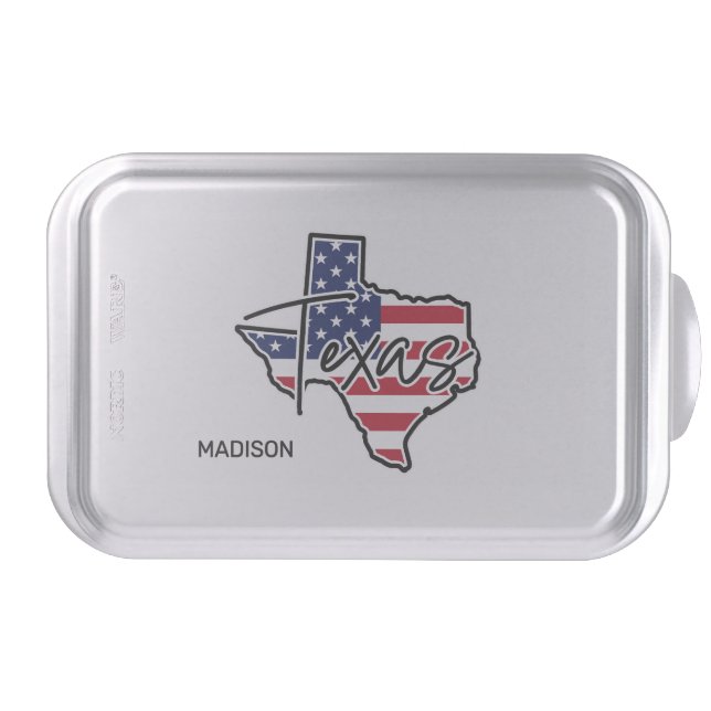 Custom Name Texas Cake Pan (Front)