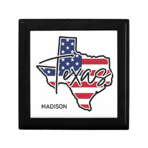 Custom Name Texas Gift Box