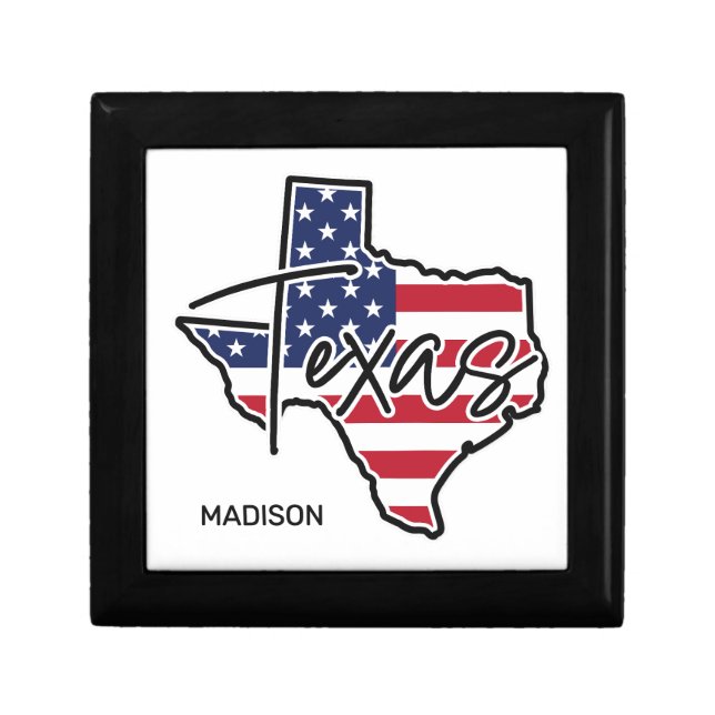 Custom Name Texas Gift Box (Front)