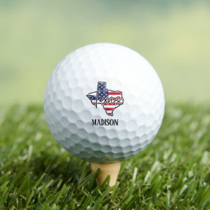 Custom Name Texas Golf Balls