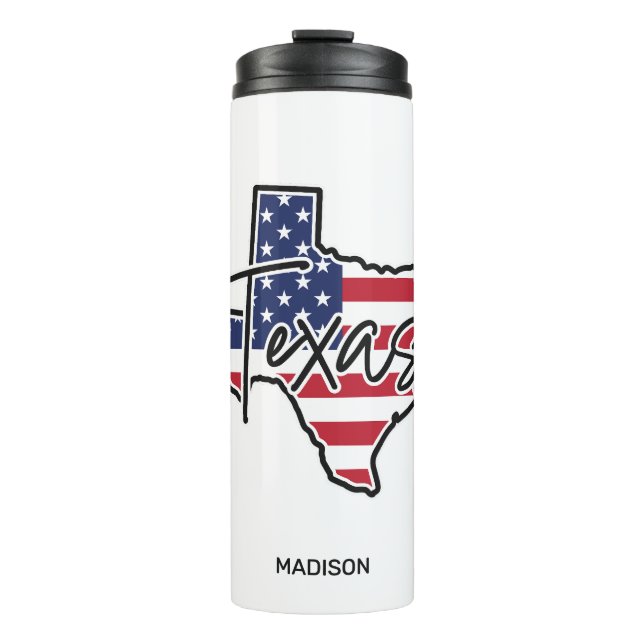 Custom Name Texas Thermal Tumbler (Front)