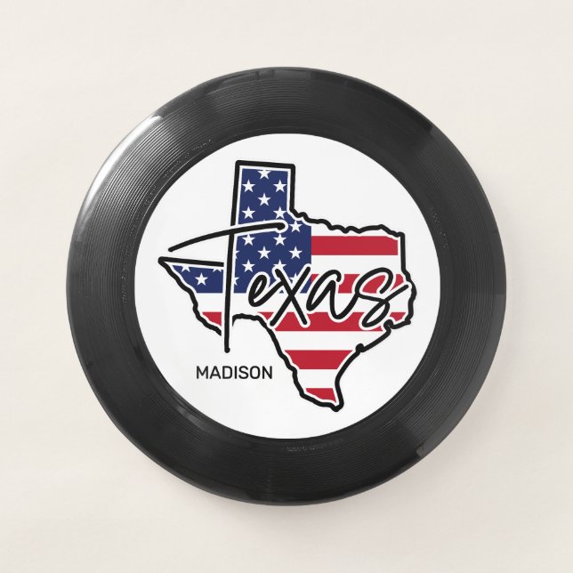 Custom Name Texas Wham-O Frisbee (Front)