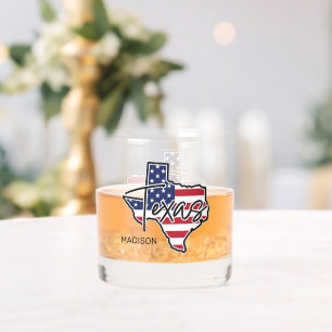 Custom Name Texas Whiskey Glass