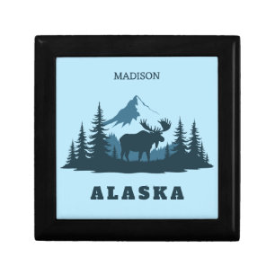 Custom Name & Text ALASKA Gift Box