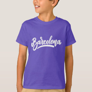 Custom Name / Text Barcelona T-Shirt