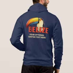 Custom Name & Text BELIZE Toucan Hoodie