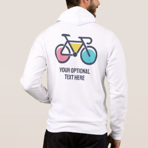 Custom Name & Text Bicycle Hoodie