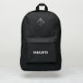 Custom name text black white sports port authority® backpack